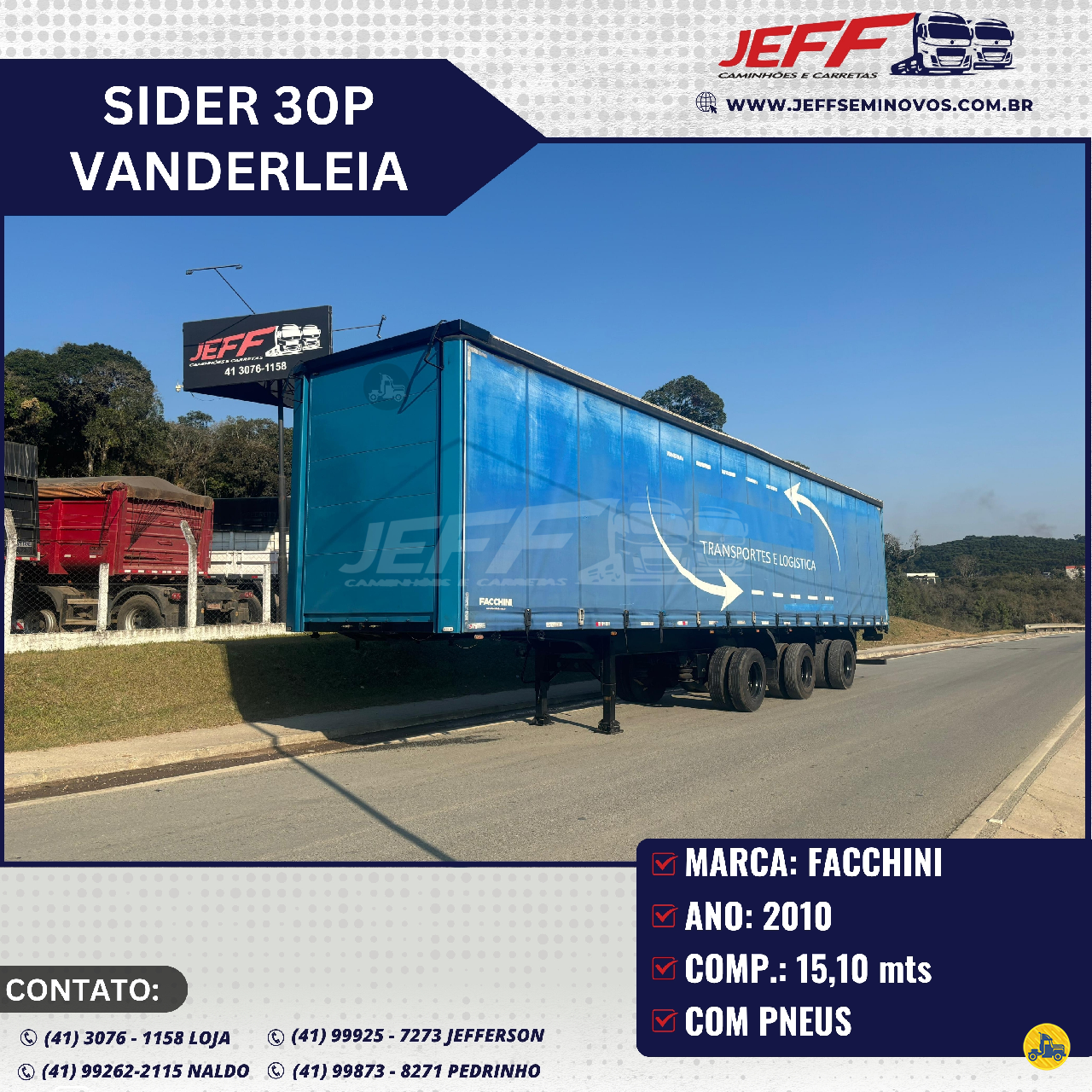 BAU SIDER de JEFF Seminovos - Caminhões e Carretas